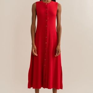 Delfina Balda Thick Ribbed Sleeveless Dress